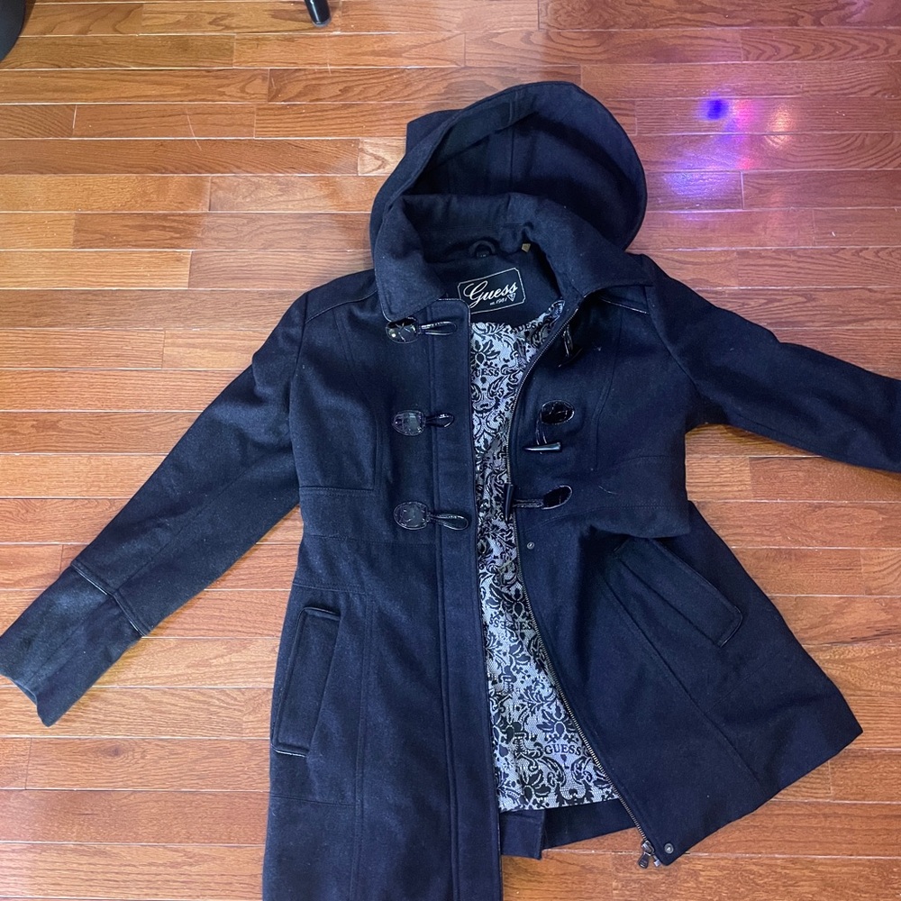 Guess Women's charcoal stadium jacket